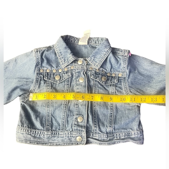 Gymboree Girls Denim Jacket Sz Small Light wash snap front Sz Small - Picture 9 of 9